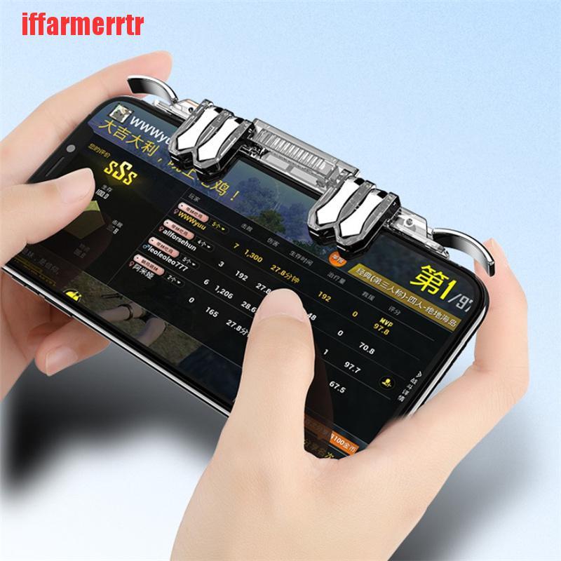 {iffarmerrtr}Mobile Trigger Gamepad Controller Touch Button Shooter Grip Trigger Aim Joystick LKZ