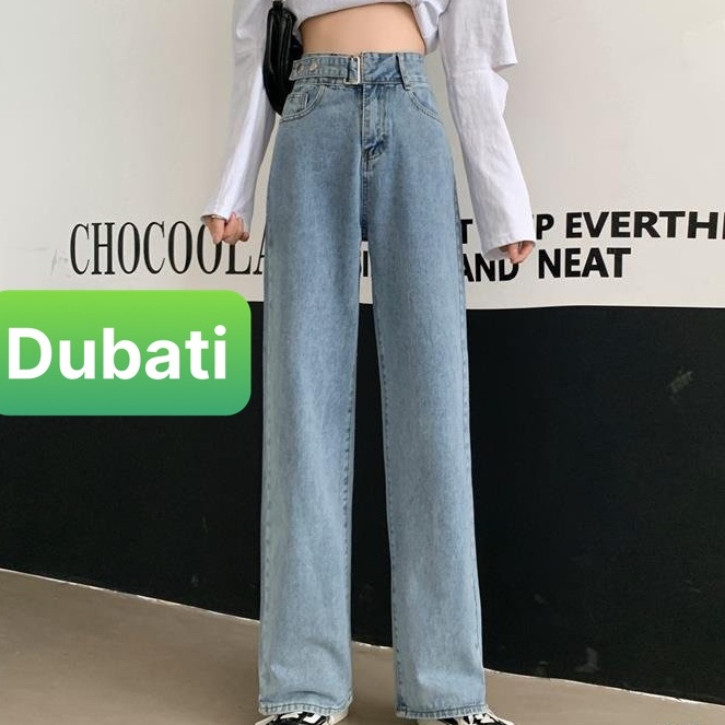 QUẦN JEAN NỮ BAGGY XANH CHẤT BÒ LƯNG CAO NÂNG MÔNG KHÓA KIỂU MỚI SANG CHẢNH- DB 129- DUBATI FASHION