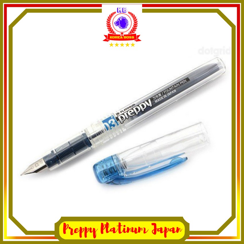 Bút Máy Preppy Nhật Bản, Ngòi F05 Xanh - Bút Mực Học Sinh Siêu Trơn Siêu Bền