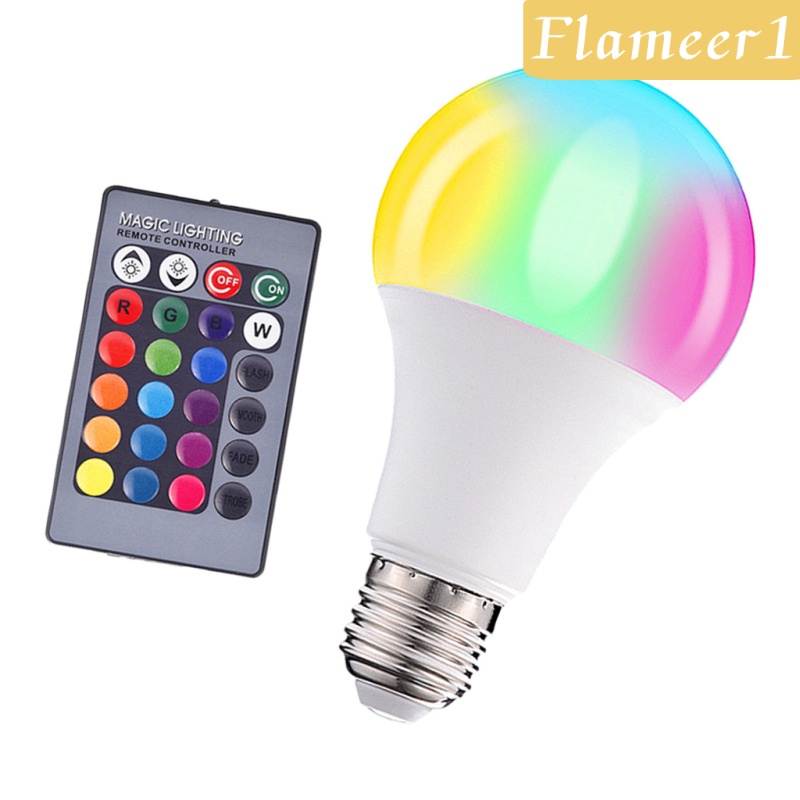 1 Bóng Đèn Led E27 Rgb 3w Đổi Màu Sắc Điều Khiển Từ Xa