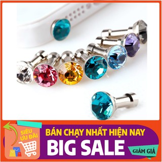 Nút hạt kim cương che bụi tai nghe điện thoại nhỏ gọn chống bụi tiện lợi