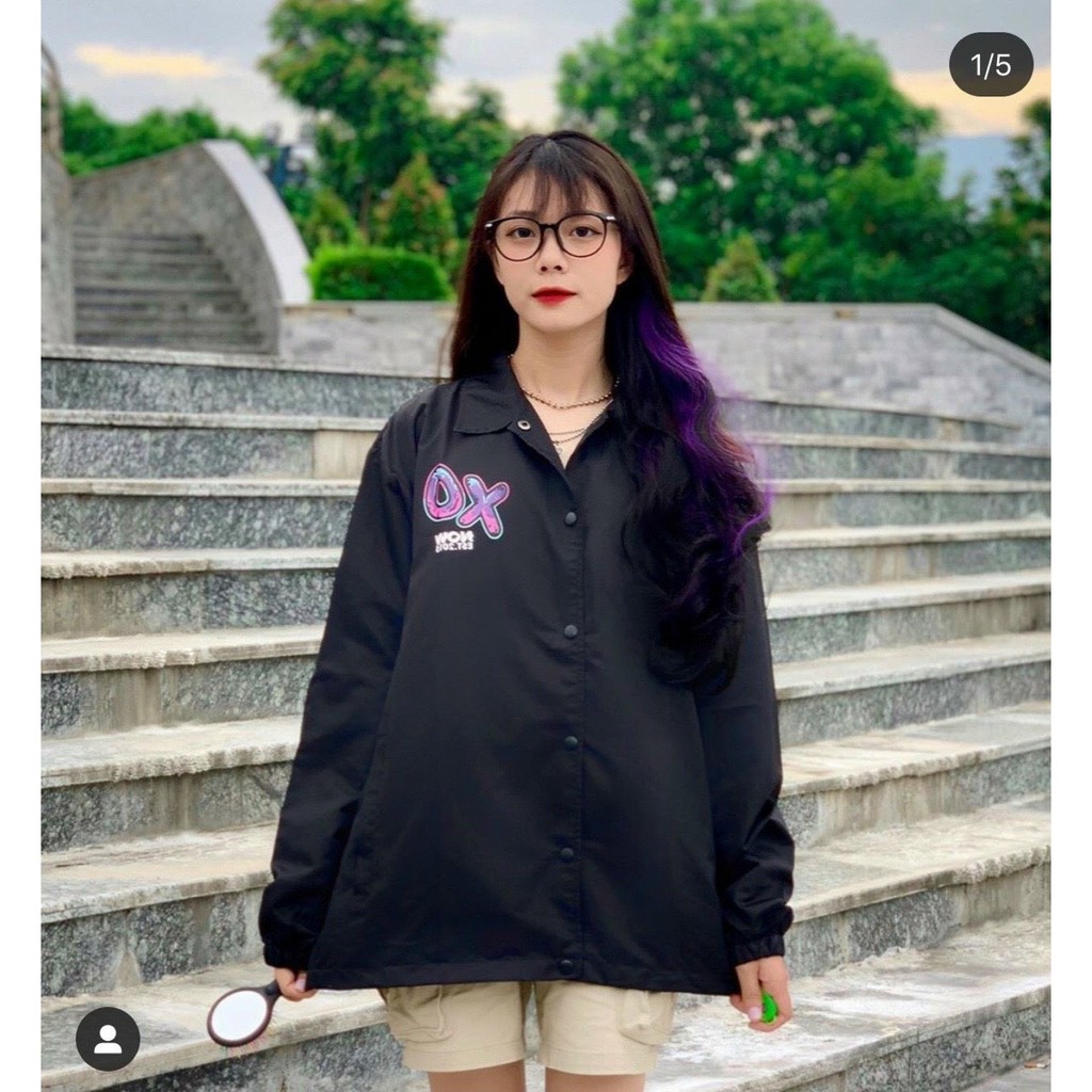 Áo Khoác Dù Chống Nắng Cho Nam Nữ Đôi Có 2 Màu, Ulzzang Unisex in hình XOXO Form Rộng Jacket 123SHOP | BigBuy360 - bigbuy360.vn