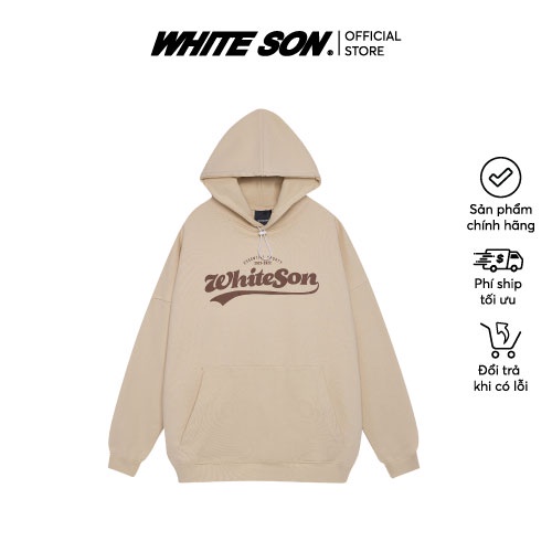 HOODIE BASEBALL LOGO SAND