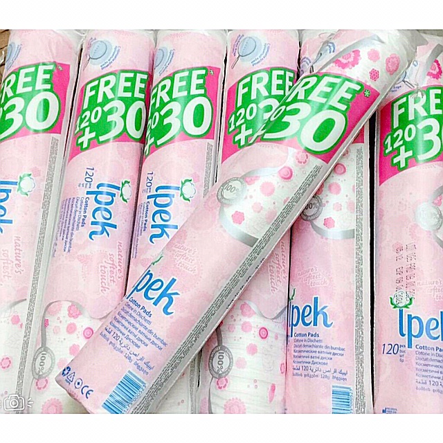 Bông tẩy trang ipek 150 miếng