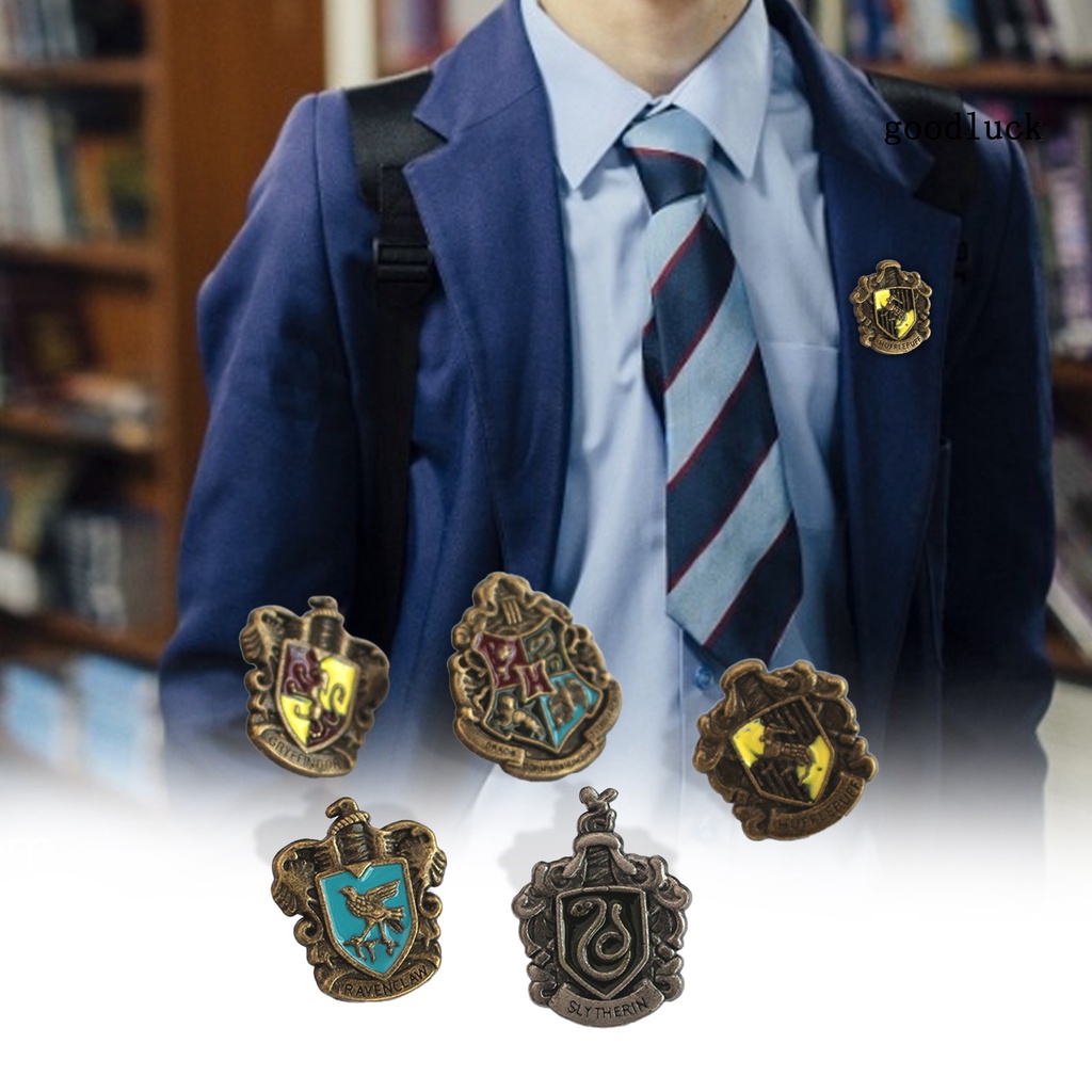 Set 5 ghim cài áo hình các nhân vật hoạt hình trong Harry Potter