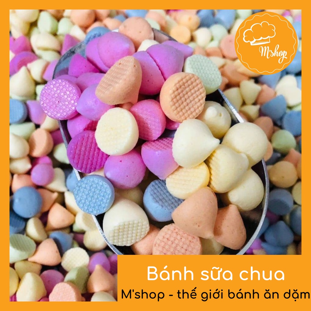 Bánh ăn dặm - bánh SỮA CHUA KHÔ vị rau củ (viên tròn 800ml) handmade M'shop