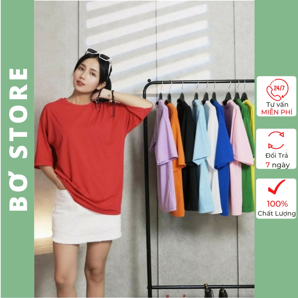 Áo Thun Trơn Cổ Tròn Tay Ngắn 14 Màu Cực Cá Tính