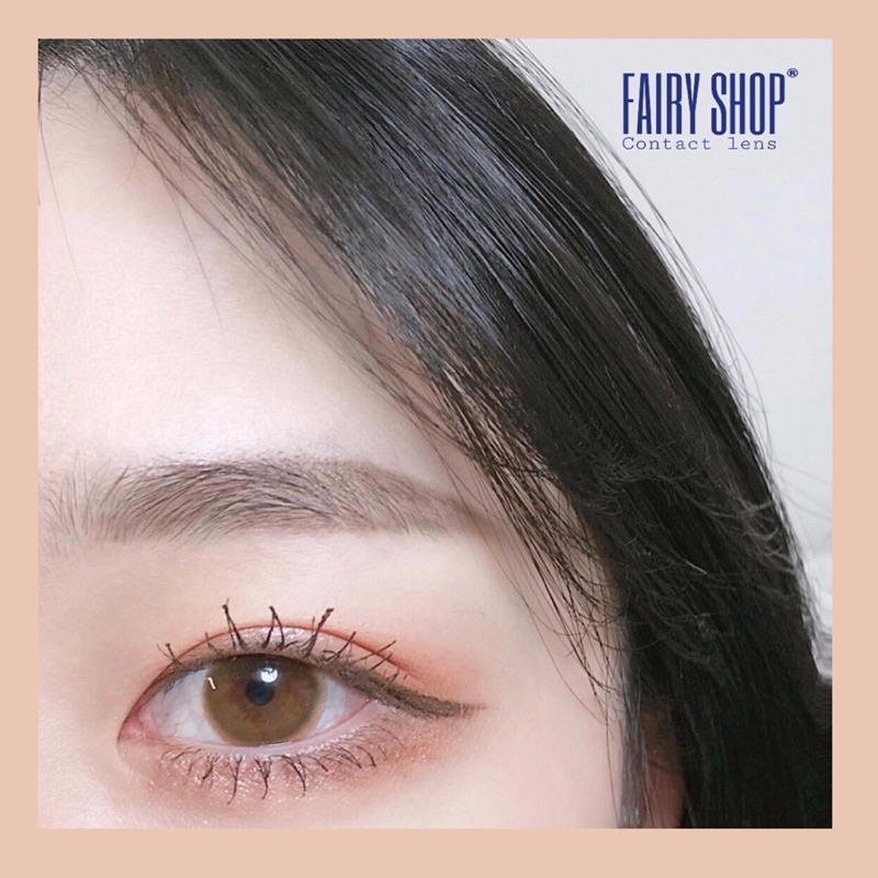 Kính áp tròng Nâu Sữa Latte 14.0mm - Kính Áp Tròng FAIRY SHOP CONTACT LENS độ 0 đến 6