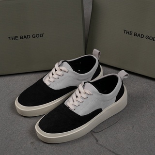 Giày sneaker The Bad God Gray Wolf Xám Đen đế cao su da lộn