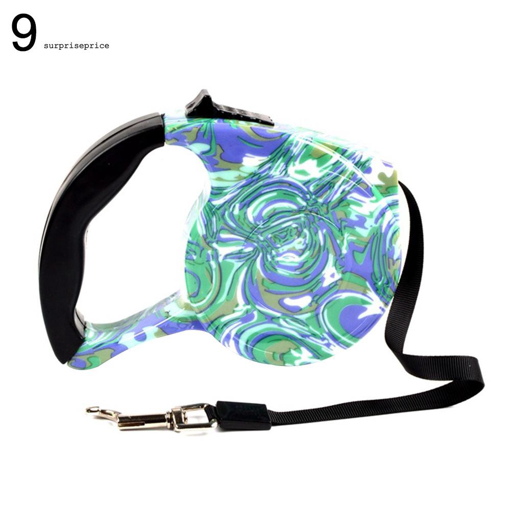 Phụ kiện dây dài 5m dùng để dắt cún và mèo đi dạo với nhiều họa tiết và màu sắc dễ thương