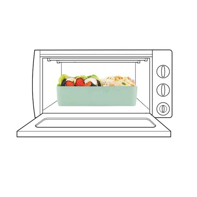 Hộp cơm 3 tầng lúa mạch kèm đũa thìa cao cấp dành cho dân văn phòng