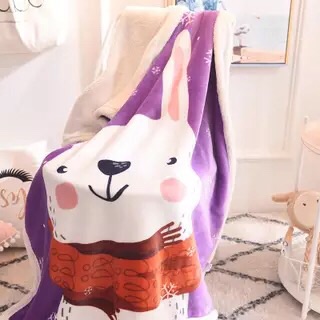 Chăn ủ sơ sinh, chăn lông cừu cho bé (hàng chuẩn đẹp lông mềm mịn k rụng lông)