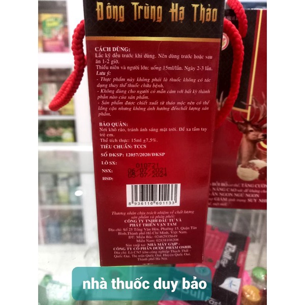 SÂM NƯỚC ĐÔNG TRÙNG HẠ THẢO VẠN TÂM