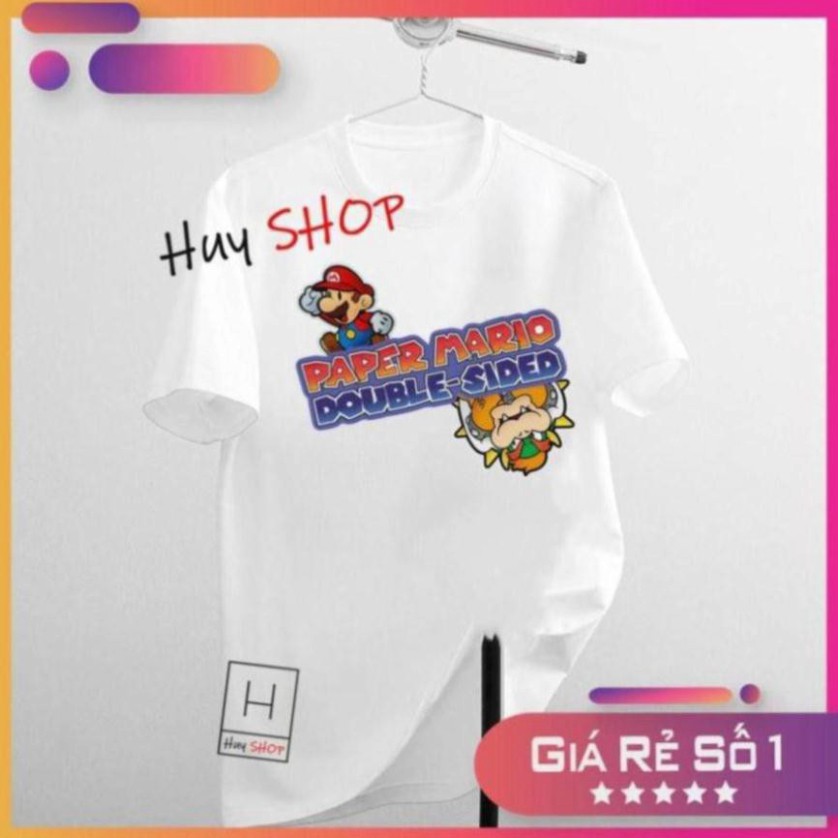 Áo thun Mario Cute dễ thương - Áo thun Hàn Quốc Unisex - Áo thun tay lỡ - Áo thun cặp đôi - Áo thun Hàn Quốc 045