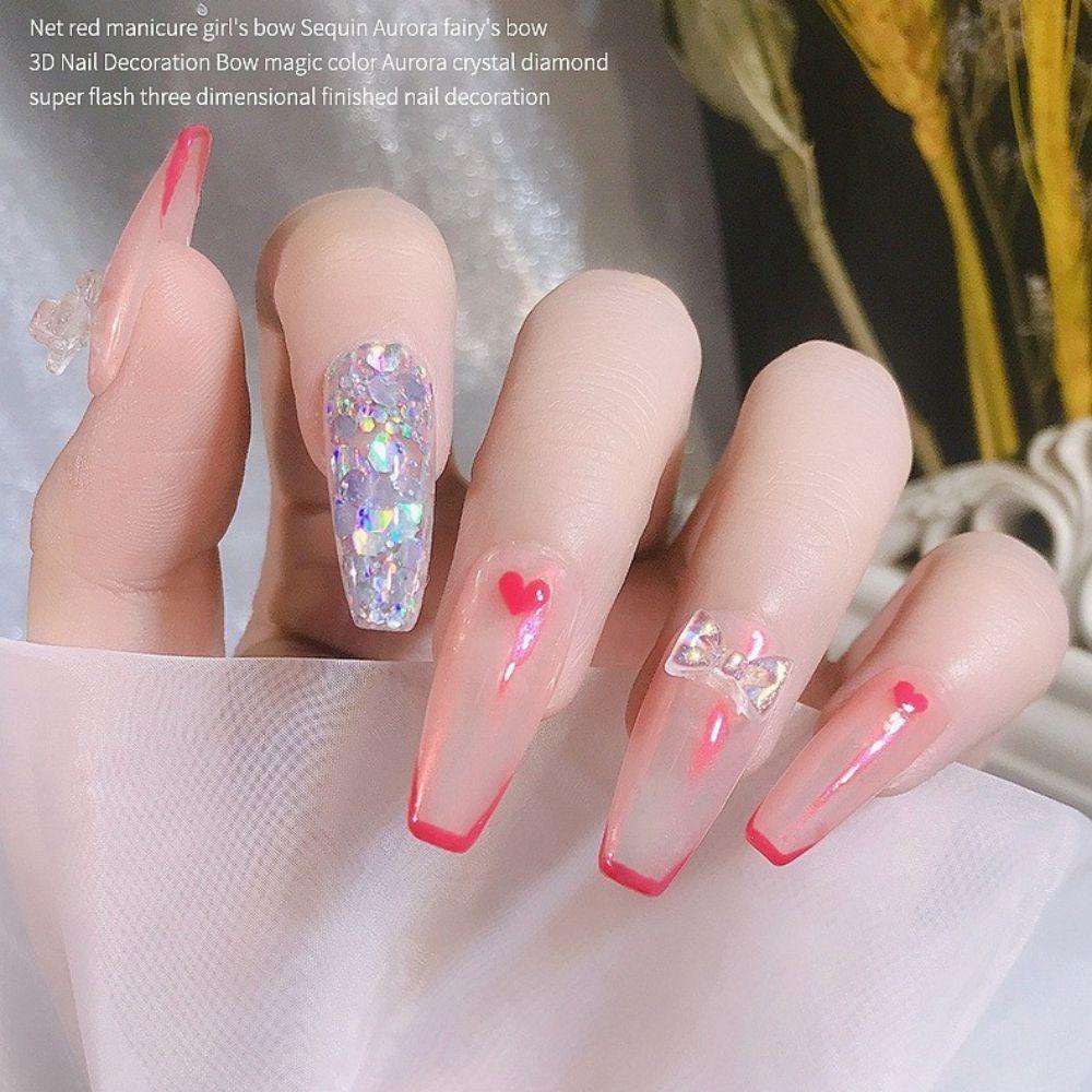 Phụ Kiện Trang Trí Móng Tay 3D Hình Nơ Thời Trang Dành Cho Nữ