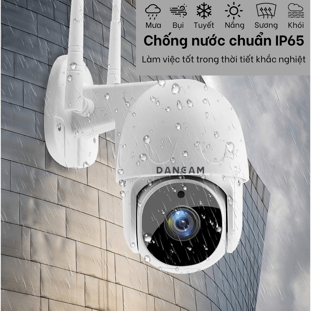 [Mã BMBAU300 giảm 7% đơn 499K] Camera an ninh ngoài trời Dancam PTZ Full HD 1080