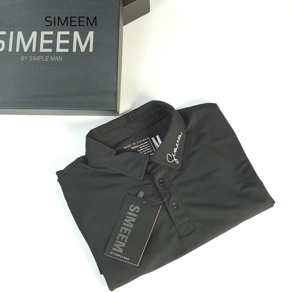 Áo thun Polo nam cổ sơmi, thêu cổ vải Pro Pique siêu thoáng mát, co giãn 2 màu SIMEEM | BigBuy360 - bigbuy360.vn