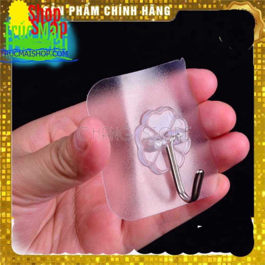 Bộ 10 Móc Treo Tường Đa Năng Trong Suốt Mới