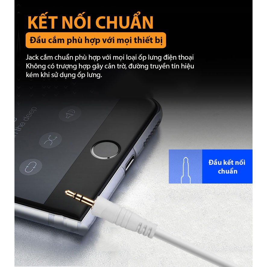 Dây tín hiệu âm thanh 2 đầu 3.5 từ 1 đầu ra 1 đầu 3,5 hàng chính hãng JSJ