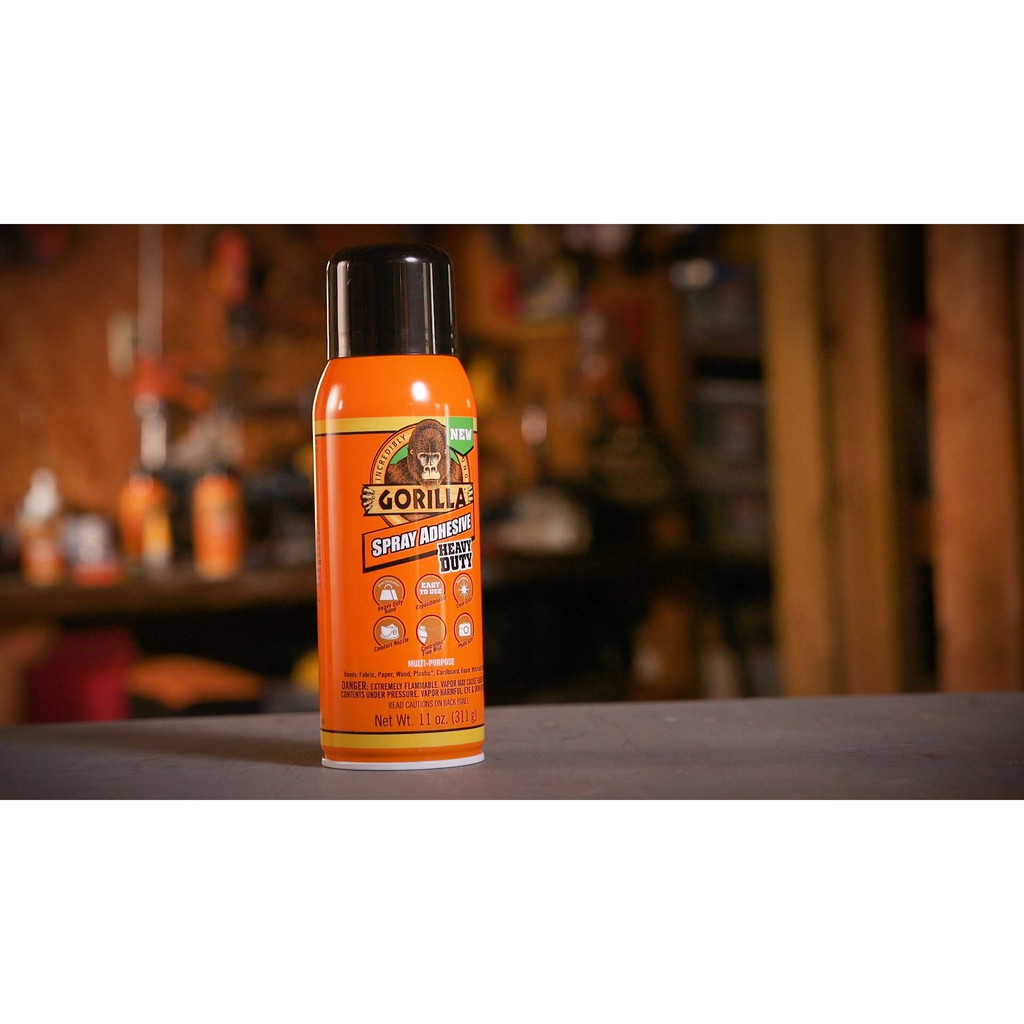 Keo Xịt Đa Năng Siêu Dính, Keo Phun Xịt Bám Dính Cao, Độ Phủ Cao Lượng Keo Đều, Keo Xịt Gorilla Spray Adhesive 118ml