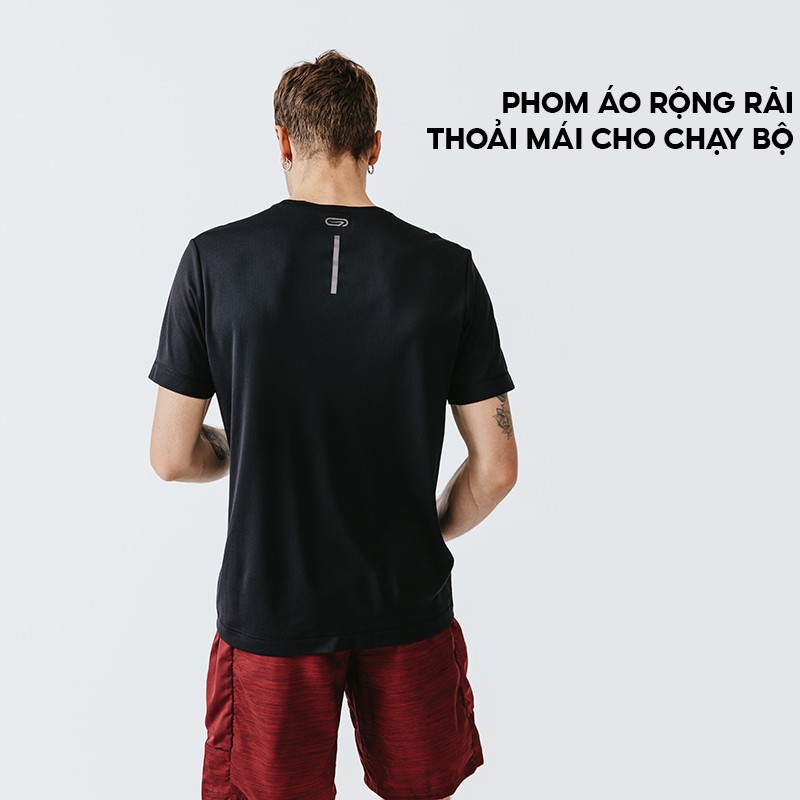 Áo thun thể thao nam KALENJI run dry chuyên chạy bộ, nhanh khô