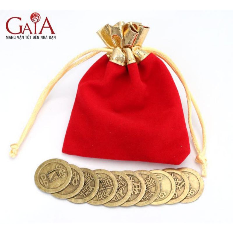 Đồng xu ngũ đế, đồng xu phong thuỷ bỏ bóp ví - Vật phẩm chiêu tài | BigBuy360 - bigbuy360.vn