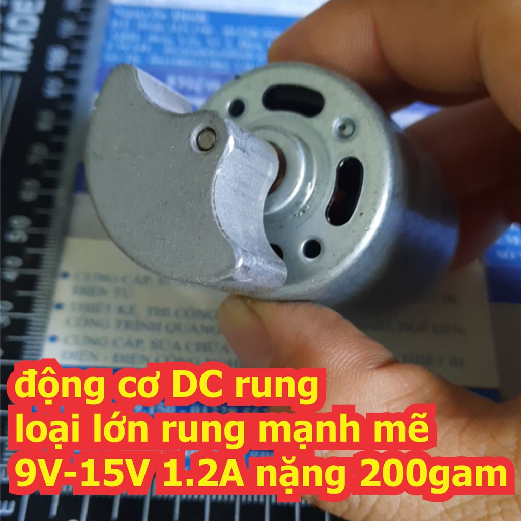 Động cơ rung DC 545 lớn rung mạnh mẽ 5V-9V 1.6A nặng 160gam kde4896