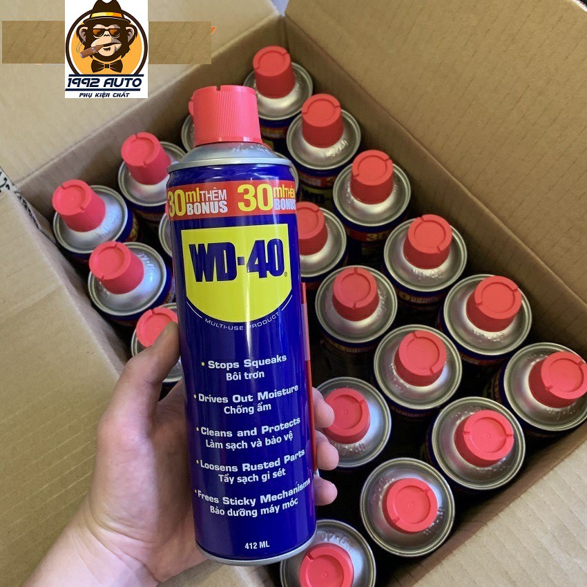 Dung dịch chống rỉ sét, bôi trơn WD-40 - làm sạch rỉ sét, dầu mỡ - 1992STORE