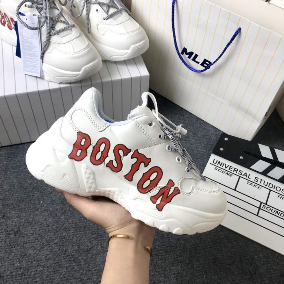 Giày sneaker MLB đế liền đủ mẫu boston, la, ny vàng, ny đế nâu da cao cấp full size nam nữ (36-43) | BigBuy360 - bigbuy360.vn