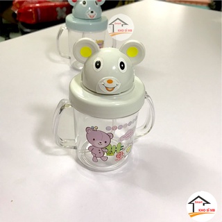 Bình hút tập uống nước cho bé Việt Nhật, có vạch chia, chống sặc, chống đổ, an toàn bo bé kho sỉ mb