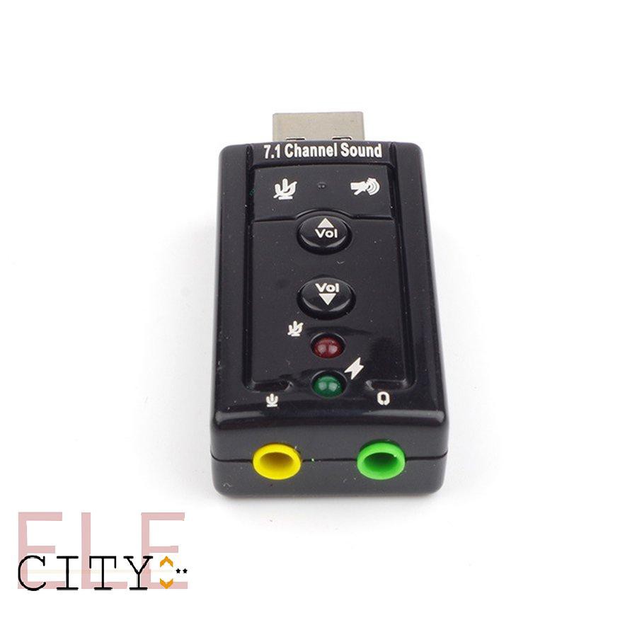 CHANNEL Card Âm Thanh Usb 7.1 Kênh 3d 107ele