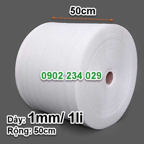 Combo 5 Mét Mút PE Foam Dày 1ly/ 1mm Dùng Quấn Lót, Chống Trầy