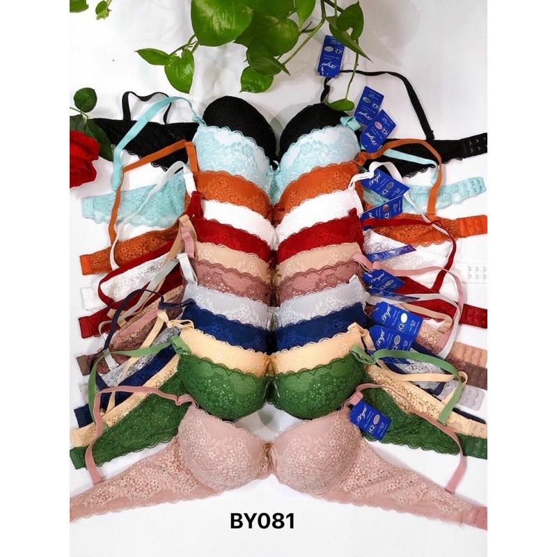 Áo ngực Boya (BY081) Dầy 3cm hoa văn nhí cài sau, màu sáng.