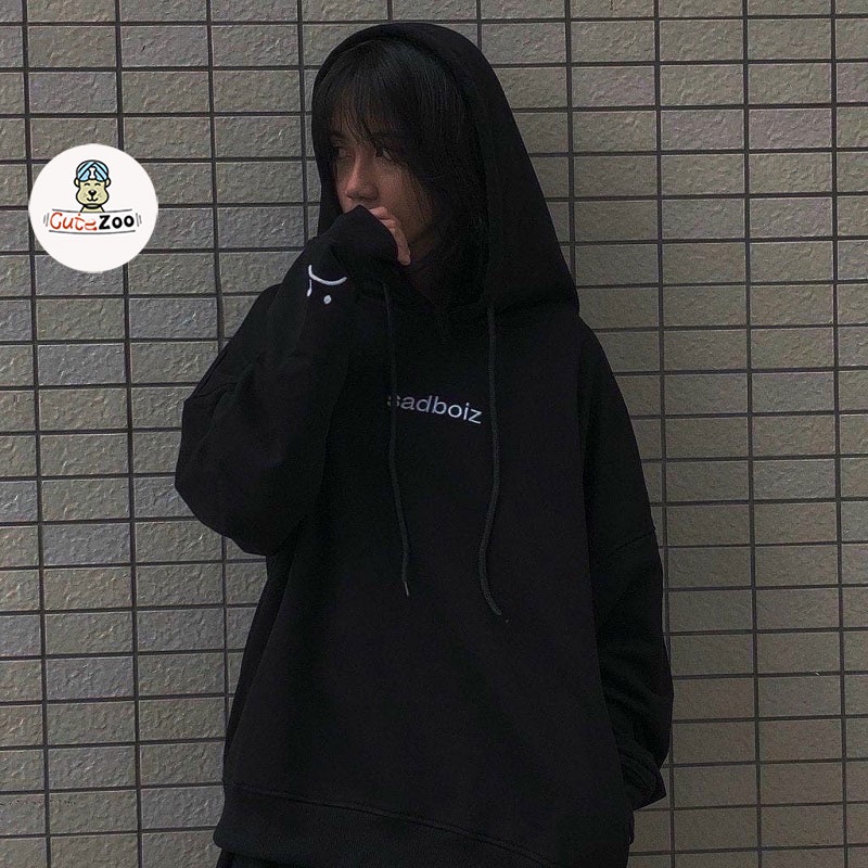 Áo hoodie Unisex form rộng nam nữ Saidboz chất nỉ cotton đẹp - CUTEZOO