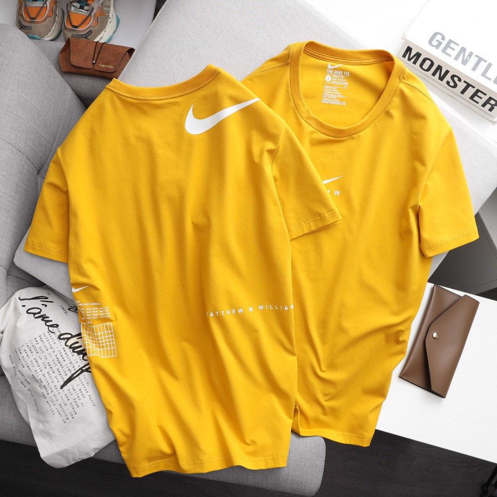 Áo thun ngắn tay The Nike Tee logo T-shirt SlimFit MMW 3 màu NIKE LOGO NGỰC