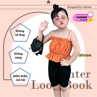 Áo croptop 2 dây cho bé gái