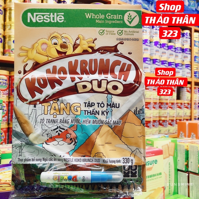 Date T12/2022- BÁNH ĂN SÁNG Nestle KoKoKrunch - Ngũ Cốc Dinh Dưỡng 330gram