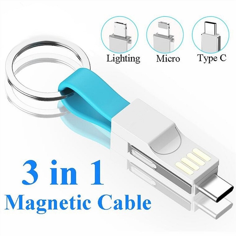 Cáp sạc mini Type-C có khoen móc khóa độc đáo