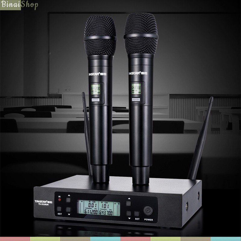 Takstar TS-3310UH - Micro Không Dây UHF Cho Phòng Học, Văn Phòng, Sân Khấu, Karaoke Gia Đình, Phạm Vi 100m