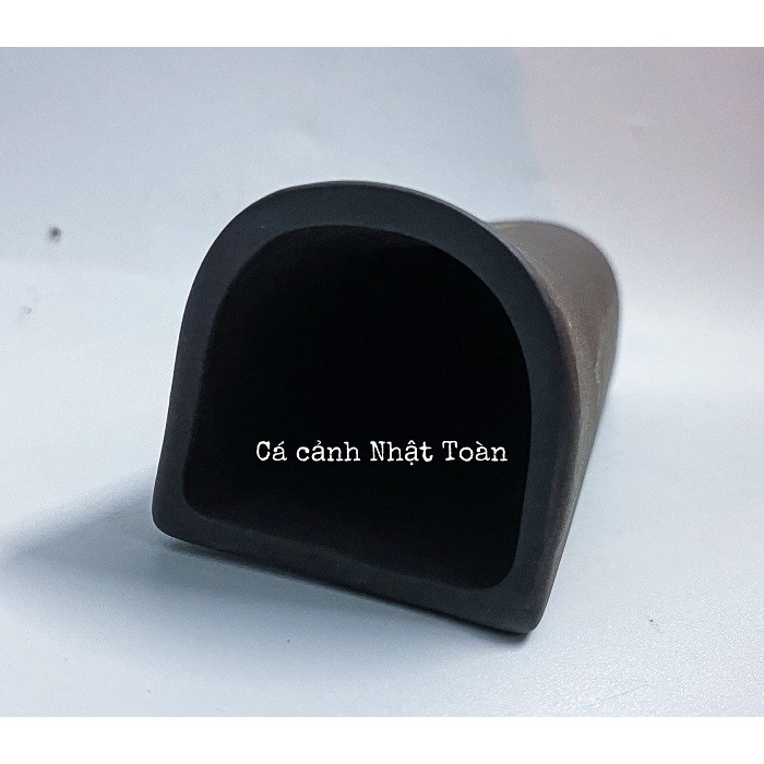 ỐNG GỐM SỨ CHO CÁ NÚP VÀO TRANG TRÍ BỂ CÁ 18x5x5cm