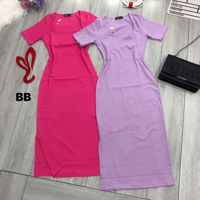 Đầm thun ôm cổ U | BigBuy360 - bigbuy360.vn