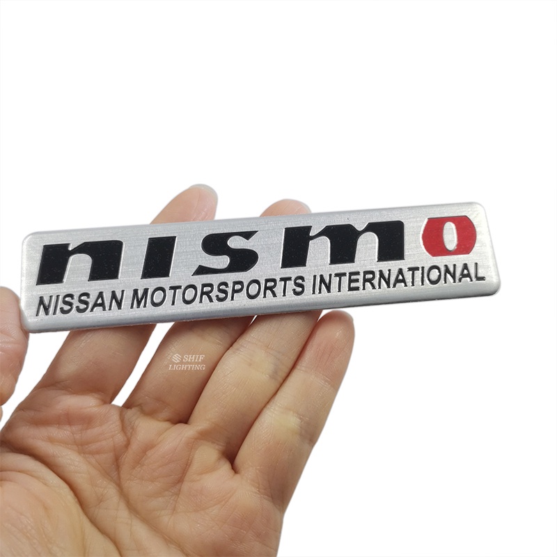 1 x Miếng Dán Logo NISMO Nissan Bằng Nhôm Trang Trí Xe Hơi Nissan