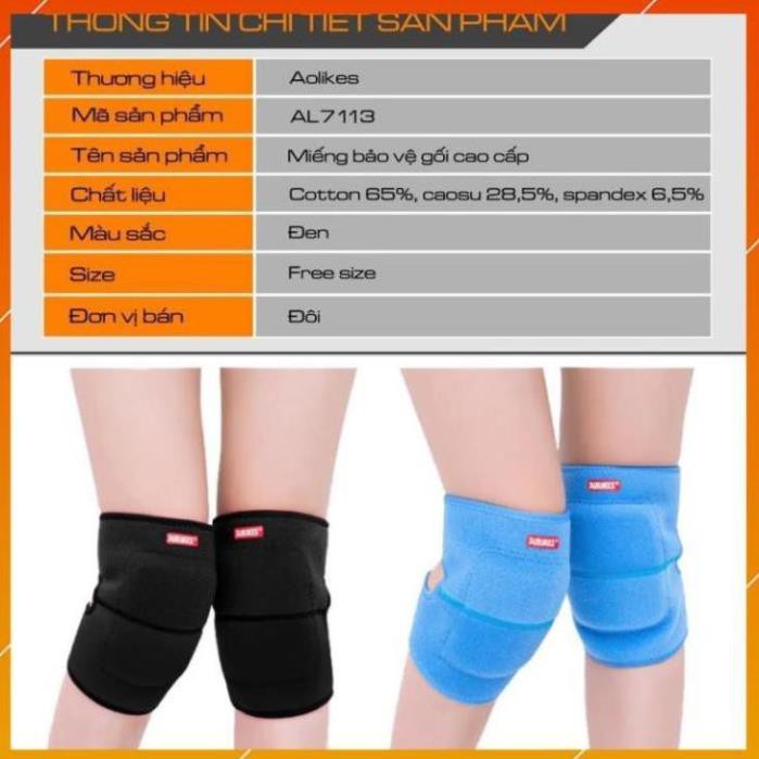 Đai đầu gối Aolikes AL 0216 0217 7113 bó ống có đệm hơi băng cuốn bảo vệ quấn gym thể thao yoga bóng đá chuyền