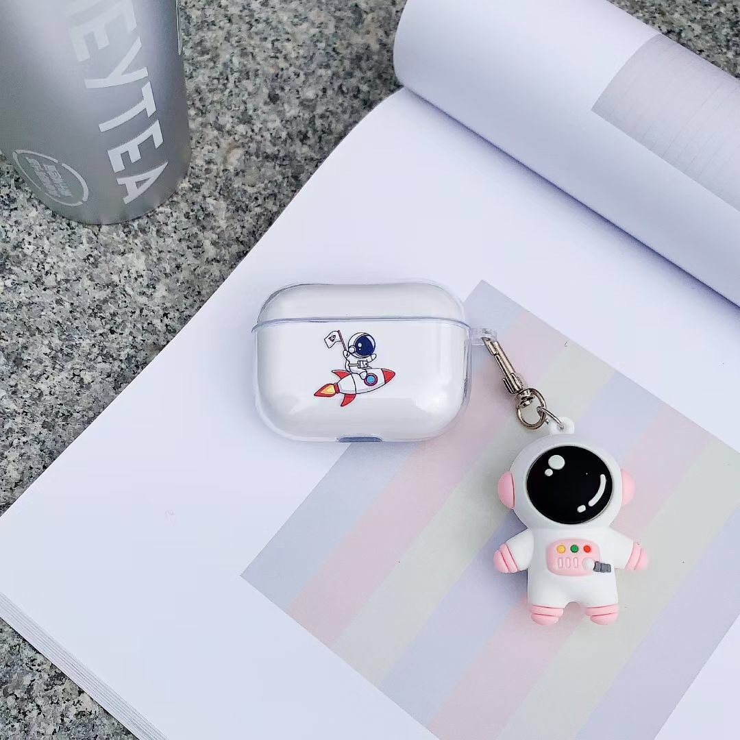 Ốp Bảo Vệ Hộp Đựng Tai Nghe Airpods 1 / 2 Hình Phi Hành Gia Xinh Xắn