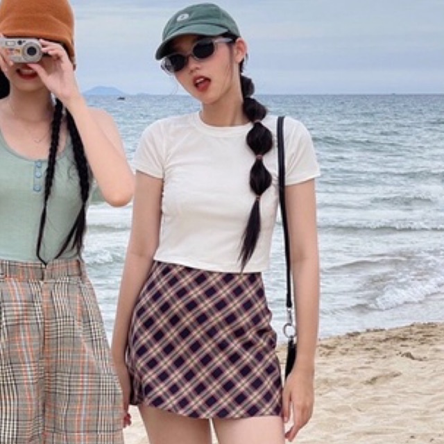 DELYN - Áo croptop thun gân