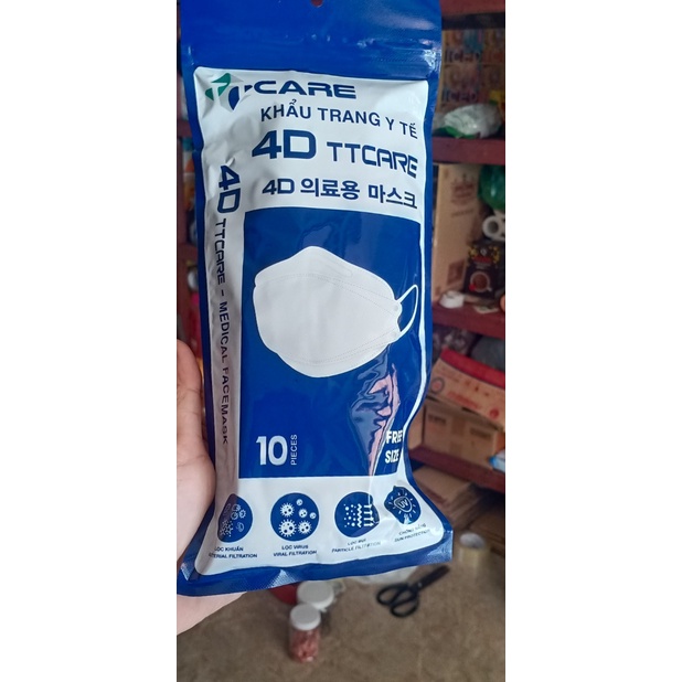 Một thùng khẩu trang 4 lớp KF94 MASK 4D chống bụi mịn và kháng khuẩn cao cấp Hàn Quốc