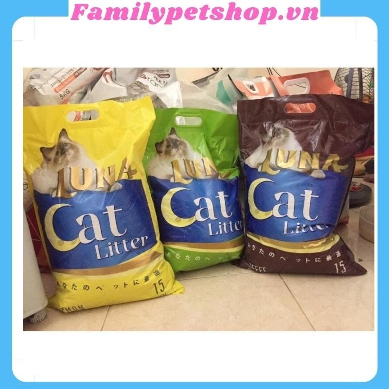 Cát vệ sinh cho mèo Luna Litter túi 8L-familypetshop.vn