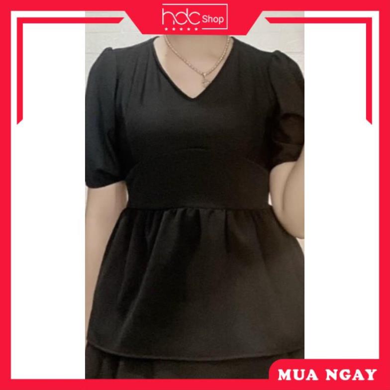 [CAO CẤP] Đầm bigsize công sở - 🍒 Áo Peplum Bigsize 60-85ký