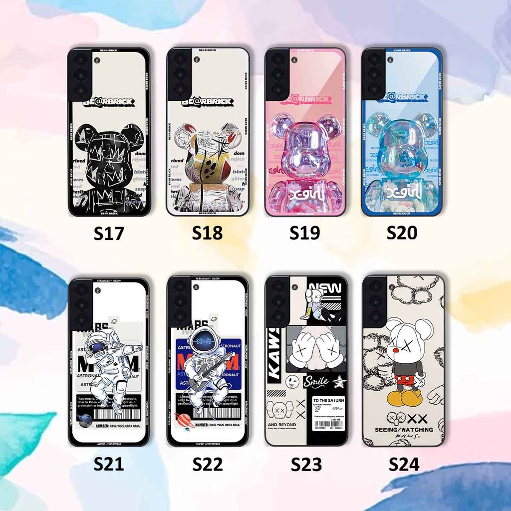 Ốp Samsung S21 / S21 FE / S21 Plus / S21+ be@r brick mars thời trang, ốp lưng điện thoại viền dẻo siêu chất