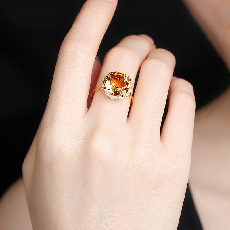 Nhẫn S925 mạ vàng 18k đính đá thời trang sang trọng